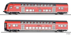 Tillig 01131 - TT - 2-tlg. Set Doppelstockwagen DB Regio, DB AG, Ep. VI - DC-Digital - Teil 1